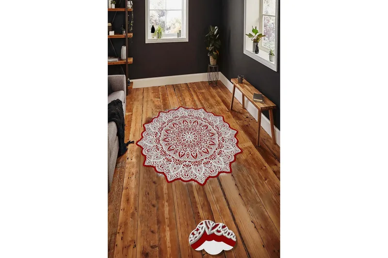 Homefesto Matte 60 cm Rund - Multifarget - Tekstiler - Tepper & Matter - Moderne tepper - Friezematter