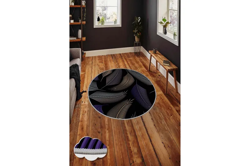Homefesto Matte 90 cm Rund - Multifarget - Tekstiler - Tepper & Matter - Moderne tepper - Friezematter