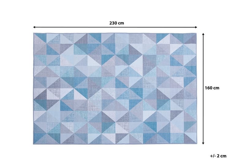 Kartepe Matte 160x230 cm - Blå - Tekstiler - Tepper & Matter - Moderne tepper - Friezematter