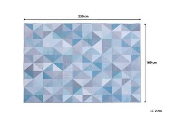 Kartepe Matte 160x230 cm - Blå - Tekstiler - Tepper & Matter - Moderne tepper - Friezematter