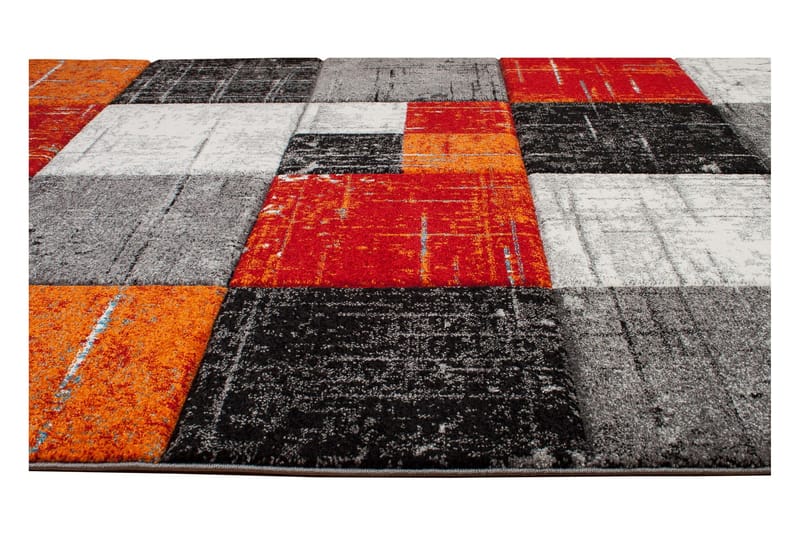 London Square Friezematte 160x230 - Rød/Oransje - Tekstiler - Tepper & Matter - Moderne tepper - Friezematter