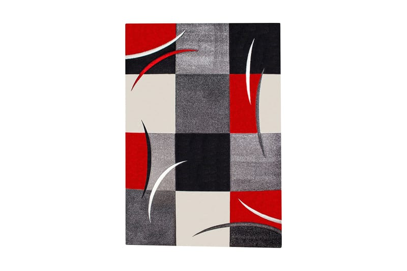 London Patch Friezematte 200x290 - Rød - Tekstiler - Tepper & Matter - Moderne tepper - Friezematter