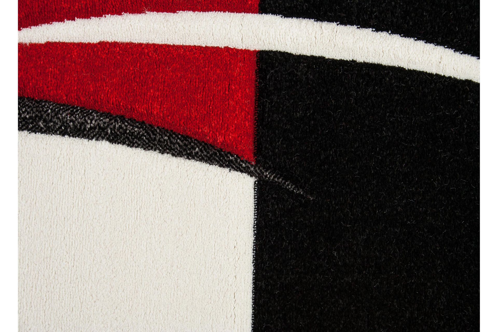 London Patch Friezematte 80x250 Rutete - Rød - Tekstiler - Tepper & Matter - Moderne tepper - Friezematter