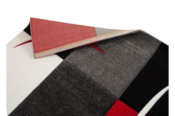 London Patch Friezematte 80x250 Rutete - Rød - Tekstiler - Tepper & Matter - Moderne tepper - Friezematter