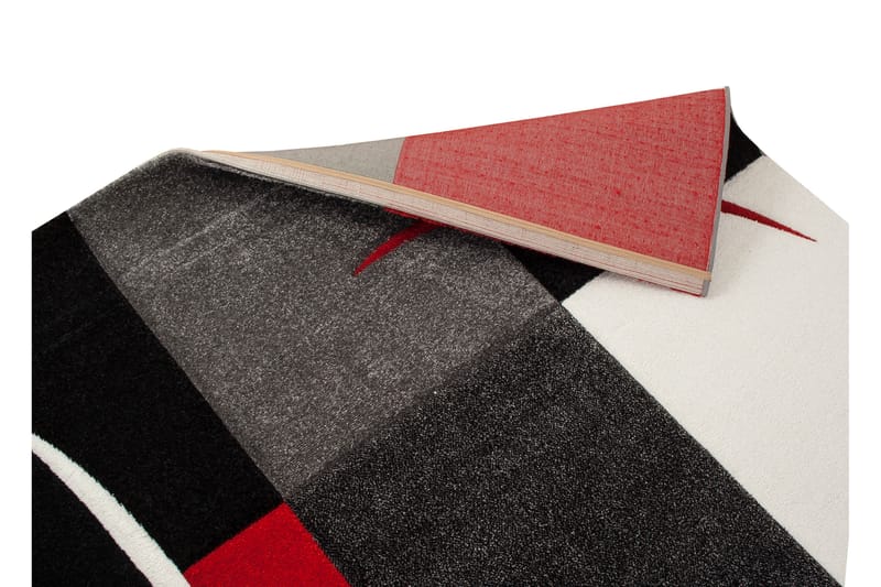 London Patch Friezematte 80x350 - Rød - Tekstiler - Tepper & Matter - Moderne tepper - Friezematter