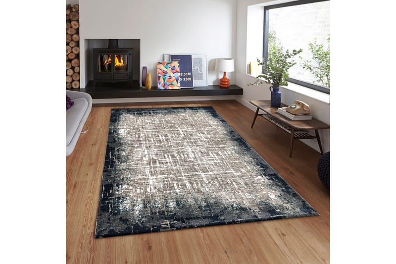 Matte 2632A - Mørk Blå - Tekstiler - Tepper & Matter - Moderne tepper - Friezematter