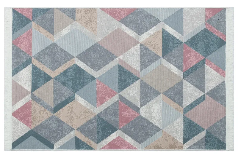 Matte AR 10 - Blå, Rosa - Blå/Rosa/Beige/Grå/Bomull - Tekstiler - Tepper & Matter - Moderne tepper - Friezematter