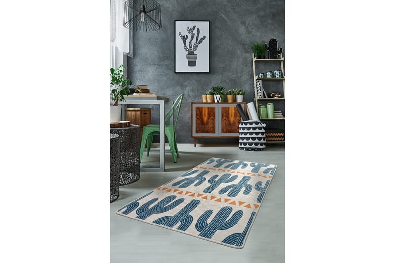 Matte Cactus Time (120 x 180) - Flerfarget/Fløyel - Tekstiler - Tepper & Matter - Moderne tepper - Friezematter