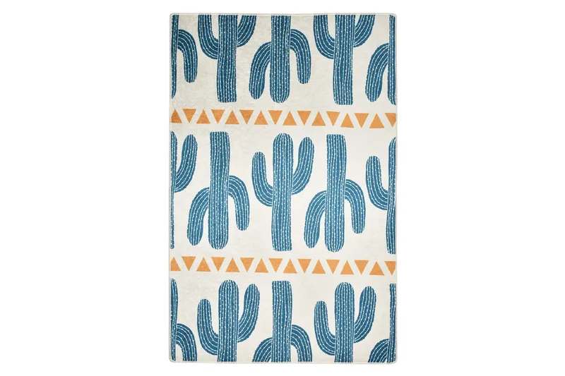 Matte Cactus Time (120 x 180), Flerfarget/Fløyel