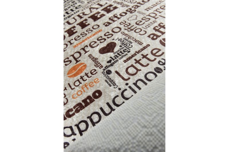 Matte Fincan - Ecru (100 x 200) - Flerfarget/Fløyel - Tekstiler - Tepper & Matter - Moderne tepper - Friezematter