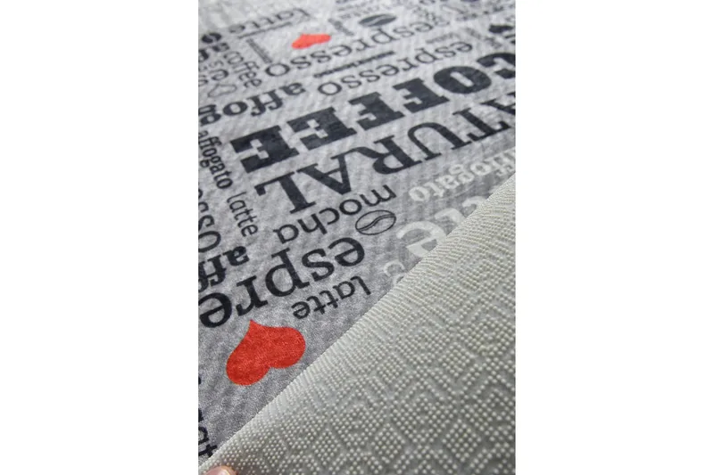 Matte Fincan - Grå (100 x 200) - Grå / Fløyel - Tekstiler - Tepper & Matter - Moderne tepper - Friezematter