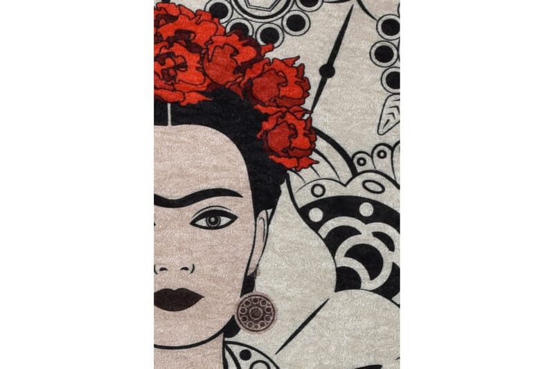 Matte Frida Rund (100) - Flerfarget/Fløyel - Tekstiler - Tepper & Matter - Moderne tepper - Friezematter