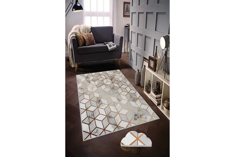 Matte HMNT119 - Flerfarget - Tekstiler - Tepper & Matter - Moderne tepper - Friezematter