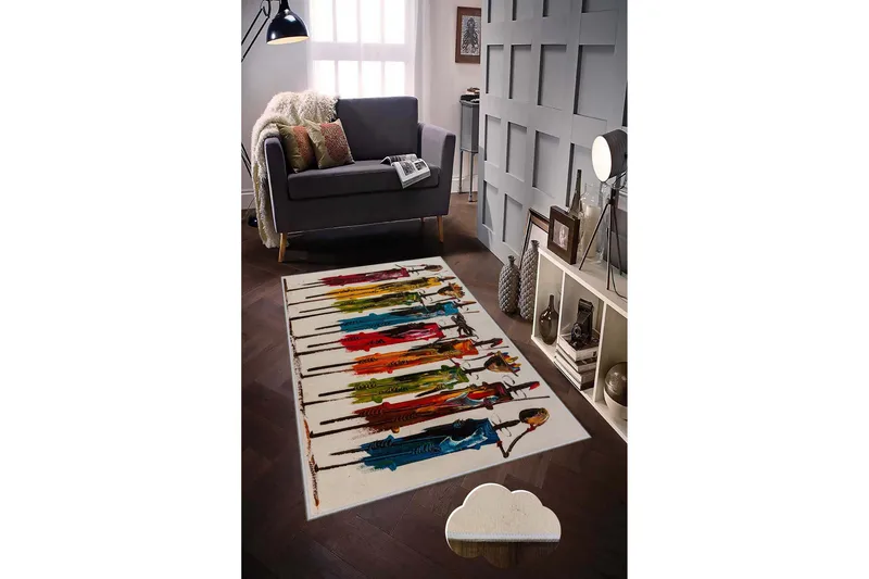 Matte HMNT47 - Flerfarget - Tekstiler - Tepper & Matter - Moderne tepper - Friezematter