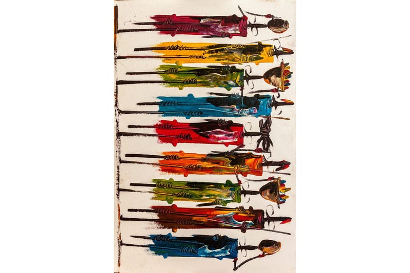 Matte HMNT47 - Flerfarget - Tekstiler - Tepper & Matter - Moderne tepper - Friezematter