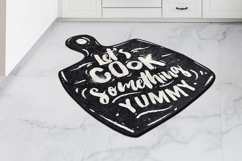 Matte Let's Cook (105 x 140), Flerfarget/Fløyel