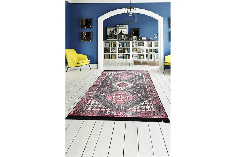 Matte Rondine - Flerfarget - Flerfarget/Fløyel - Tekstiler - Tepper & Matter - Moderne tepper - Friezematter