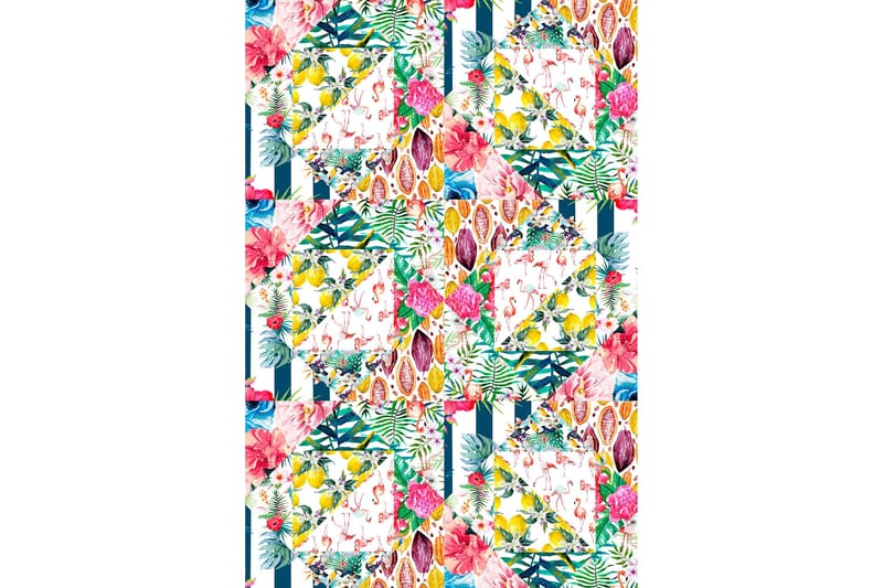 Matte Tropical - Rosa - Rosa / Fløyel - Tekstiler - Tepper & Matter - Moderne tepper - Friezematter