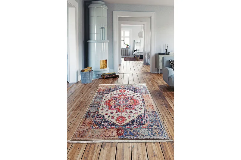 Matte Paix - Flerfarget/Fløyel - Tekstiler - Tepper & Matter - Moderne tepper - Friezematter