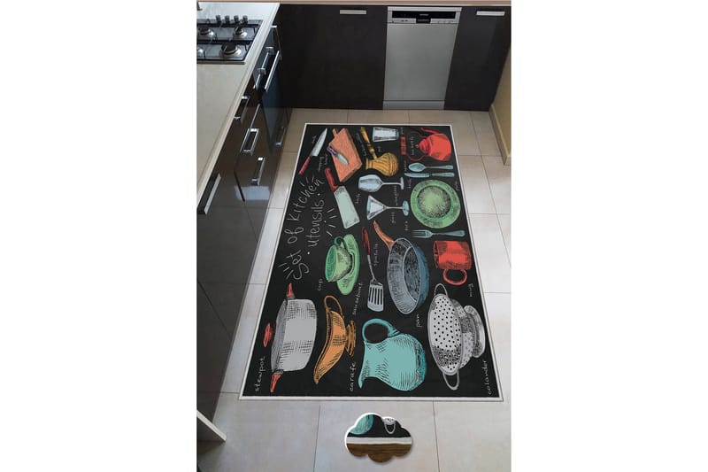 Nobusada Wiltonteppe 60x100 cm Rektangulær - Flerfarget - Tekstiler - Tepper & Matter - Moderne tepper - Friezematter