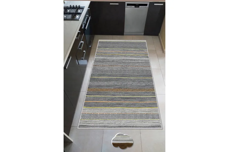 Nobusuke Wiltonteppe 60x100 cm Rektangulær - Grå - Tekstiler - Tepper & Matter - Moderne tepper - Friezematter