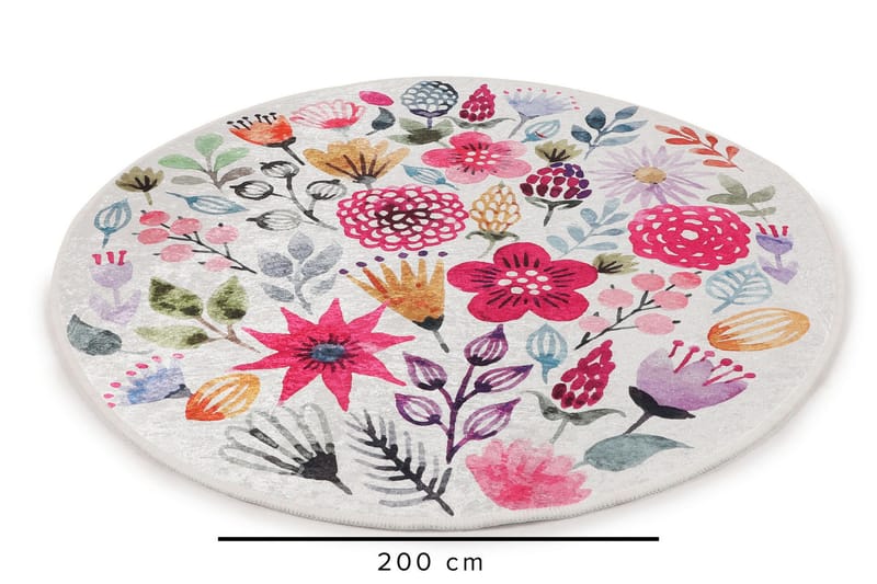 Nozomu Wiltonteppe 200 cm Rund - Flerfarget - Tekstiler - Tepper & Matter - Moderne tepper - Friezematter