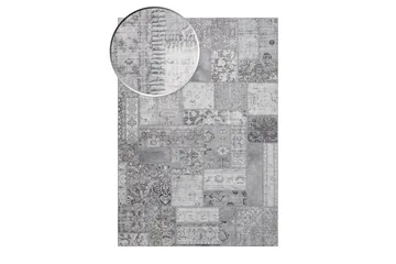 Patchwork Wiltonmatte 200x290 cm Rektangulær - Sølv - Tekstiler - Tepper & Matter - Moderne tepper - Friezematter