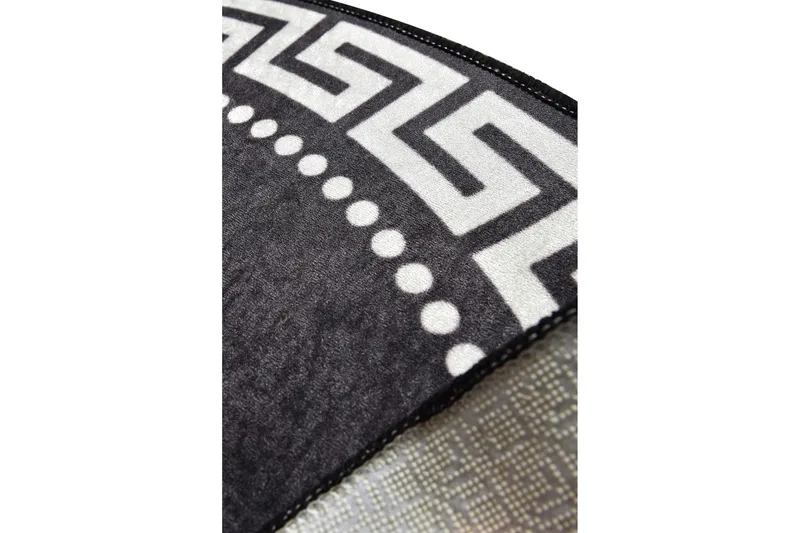 Round Matte Antique (100) - Flerfarget/Fløyel - Tekstiler - Tepper & Matter - Moderne tepper - Friezematter