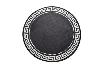 Round Matte Antique (100) - Flerfarget/Fløyel - Tekstiler - Tepper & Matter - Moderne tepper - Friezematter