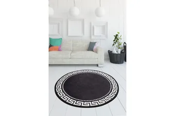 Round Matte Antique (100) - Flerfarget/Fløyel - Tekstiler - Tepper & Matter - Moderne tepper - Friezematter