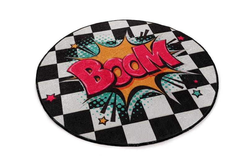 Round Matte Boom (100), Flerfarget/Fløyel