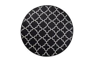 Round Matte Cup - Svart (100) - Svart / Fløyel - Tekstiler - Tepper & Matter - Moderne tepper - Friezematter