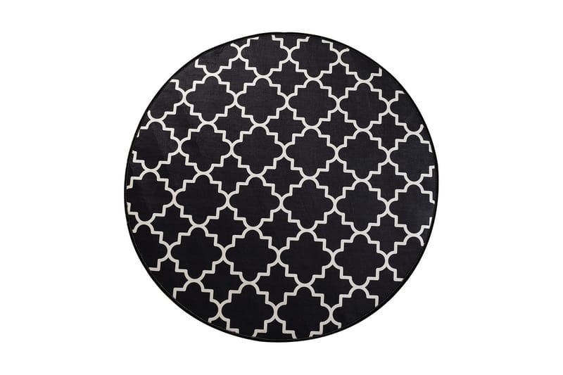Round Matte Cup - Svart (100) - Tekstiler - Tepper & Matter - Moderne tepper - Friezematter