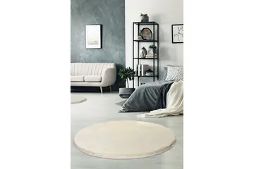 Round Matte Milano - Ecru (90) - Beige/Akryl - Tekstiler - Tepper & Matter - Moderne tepper - Friezematter