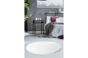 Round Matte Milano - Hvit (90) - Tekstiler - Tepper & Matter - Moderne tepper - Friezematter