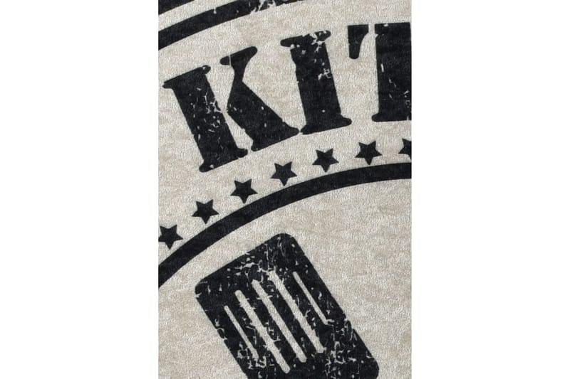 Round Matte My Kitchen (100) - Flerfarget/Fløyel - Tekstiler - Tepper & Matter - Moderne tepper - Friezematter