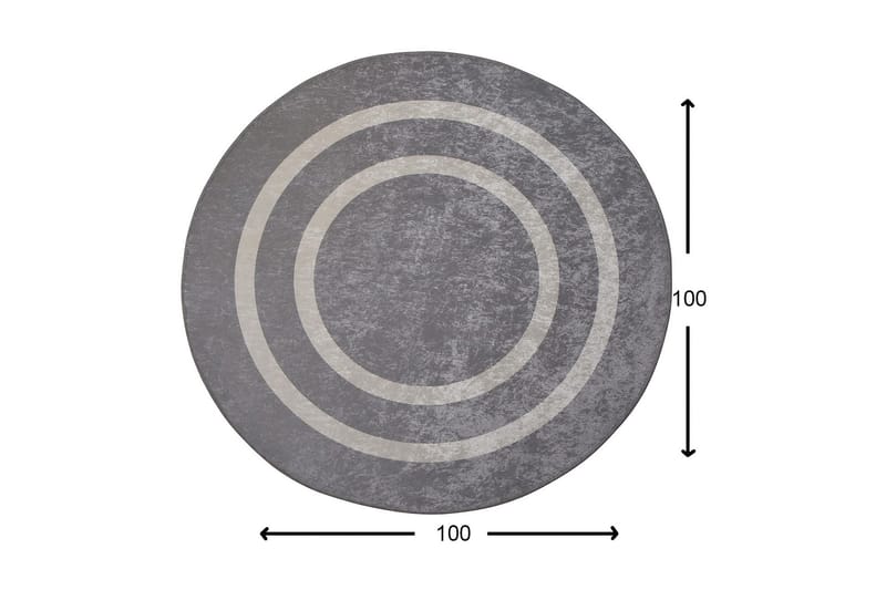Round Matte Sølv (100) - Sølv/Fløyel - Tekstiler - Tepper & Matter - Moderne tepper - Friezematter