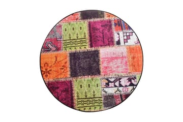 Rund Matte Alvina - Fargerik - Tekstiler - Tepper & Matter - Moderne tepper - Friezematter