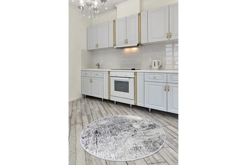 Rund Matte Bevis (140) - Flerfarget/Fløyel - Tekstiler - Tepper & Matter - Moderne tepper - Friezematter