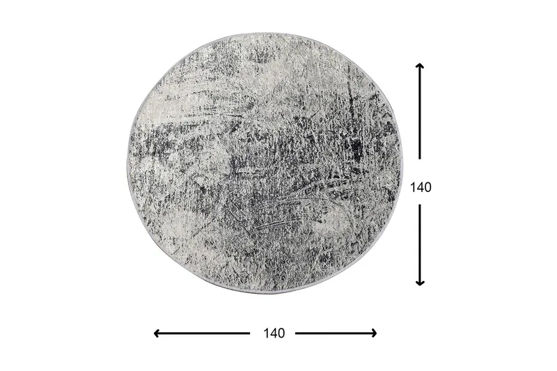 Rund Matte Bevis (140) - Flerfarget/Fløyel - Tekstiler - Tepper & Matter - Moderne tepper - Friezematter