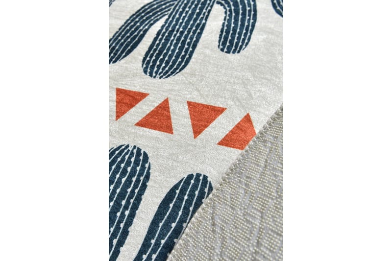 Rund Matte Happy Cactus (100) - Flerfarget/Fløyel - Tekstiler - Tepper & Matter - Moderne tepper - Friezematter