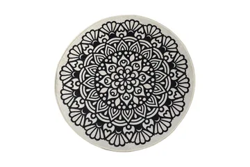 Rund Matte Kozzy (100) - Flerfarget/Fløyel - Tekstiler - Tepper & Matter - Moderne tepper - Friezematter