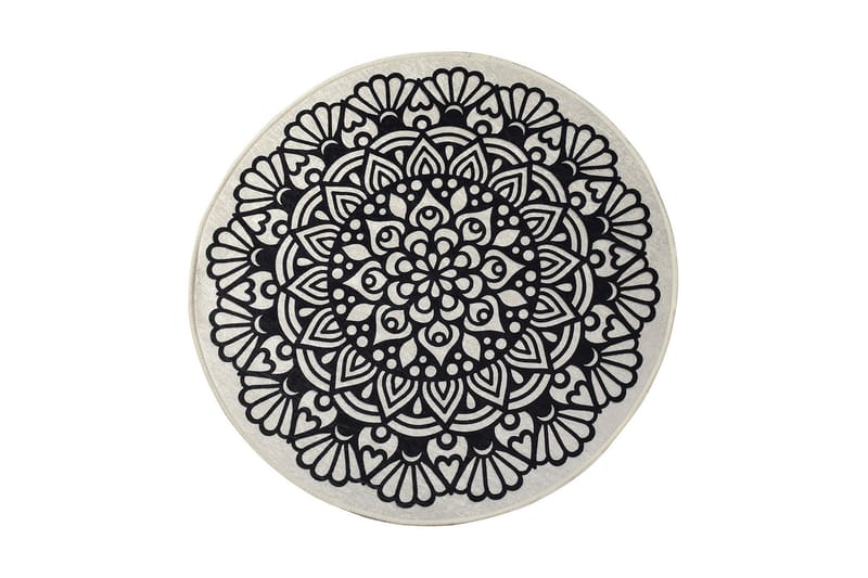 Rund Matte Kozzy (100), Flerfarget/Fløyel