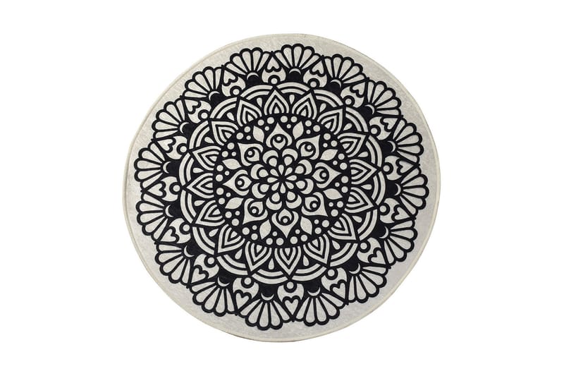 Rund Matte Kozzy (140), Flerfarget/Fløyel