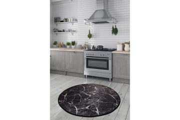 Rund Matte Marmor (140) - Flerfarget/Fløyel - Tekstiler - Tepper & Matter - Moderne tepper - Friezematter