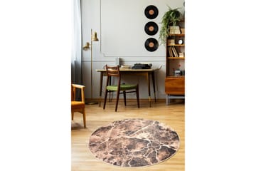 Rund Matte Mosaic (100) - Flerfarget/Fløyel - Tekstiler - Tepper & Matter - Moderne tepper - Friezematter
