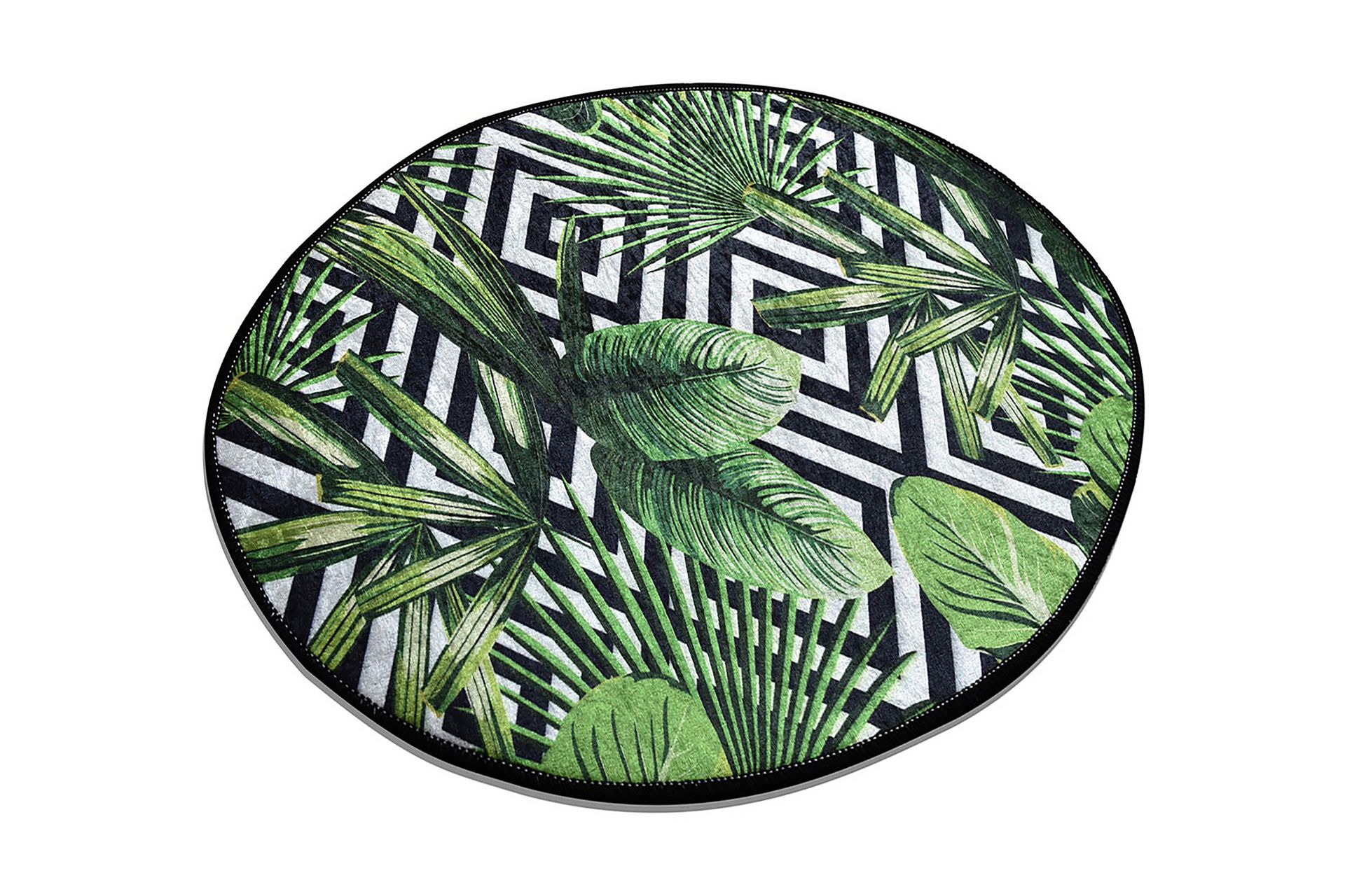 Rund Matte Tropic - Grønn - Tekstiler - Tepper & Matter - Moderne tepper - Friezematter