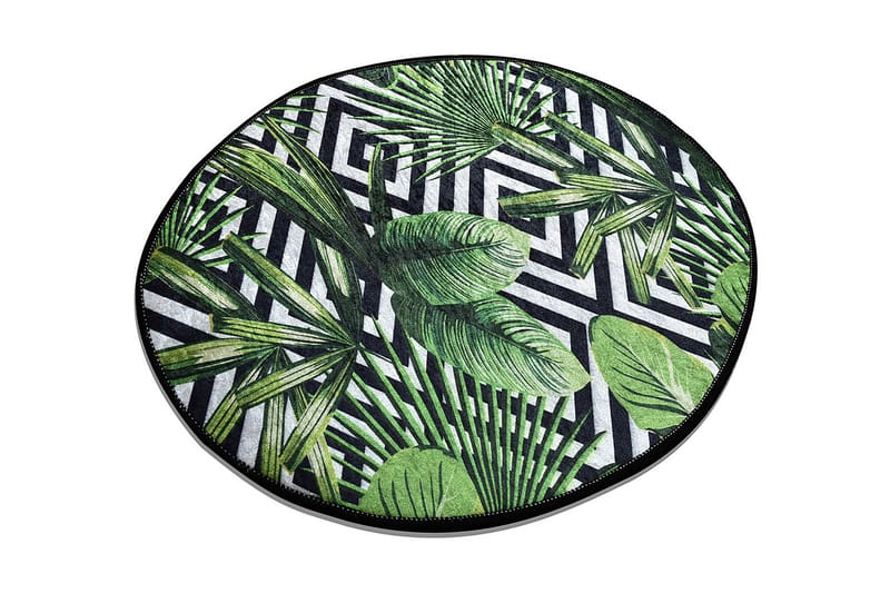 Rund Matte Tropic - Grønn - Tekstiler - Tepper & Matter - Moderne tepper - Friezematter