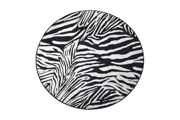 Rund Matte Zebra (100) - Zebra/Fløyel - Tekstiler - Tepper & Matter - Moderne tepper - Friezematter