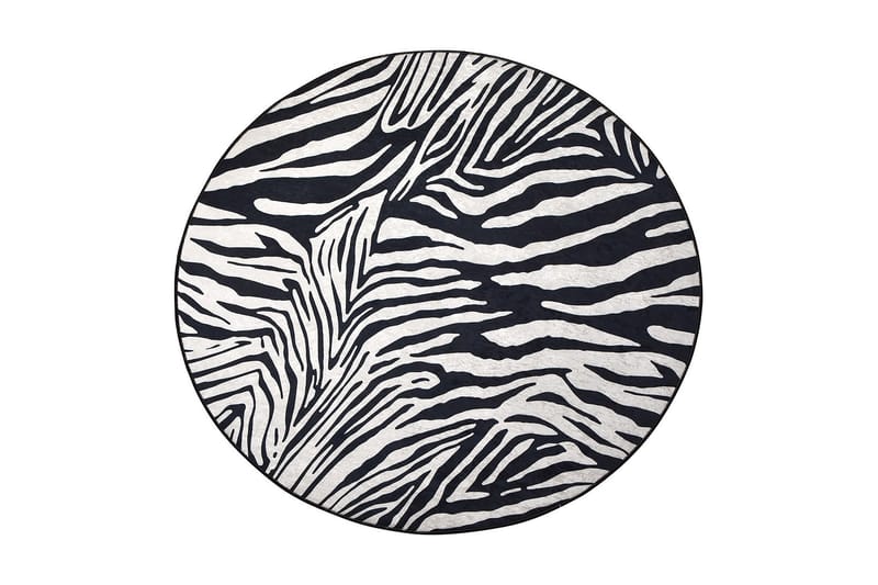 Rund Matte Zebra (100) - Wiltontepper - Friezematter